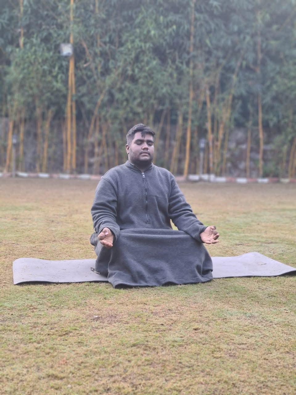 Aacharya Garvit Sainani in meditation